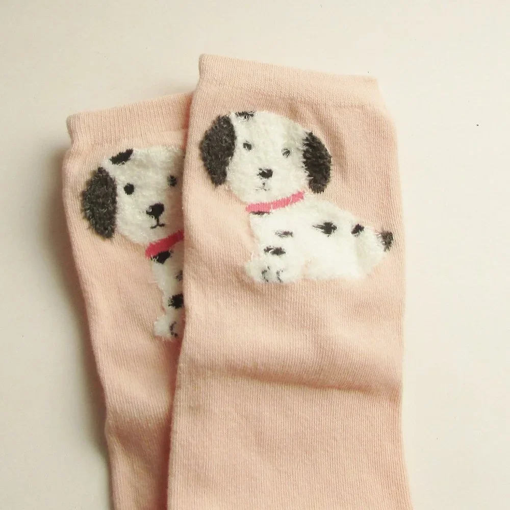 Caramella Boxed Set of 4 Girls Youth Socks Animal Patterns Pink New in Box